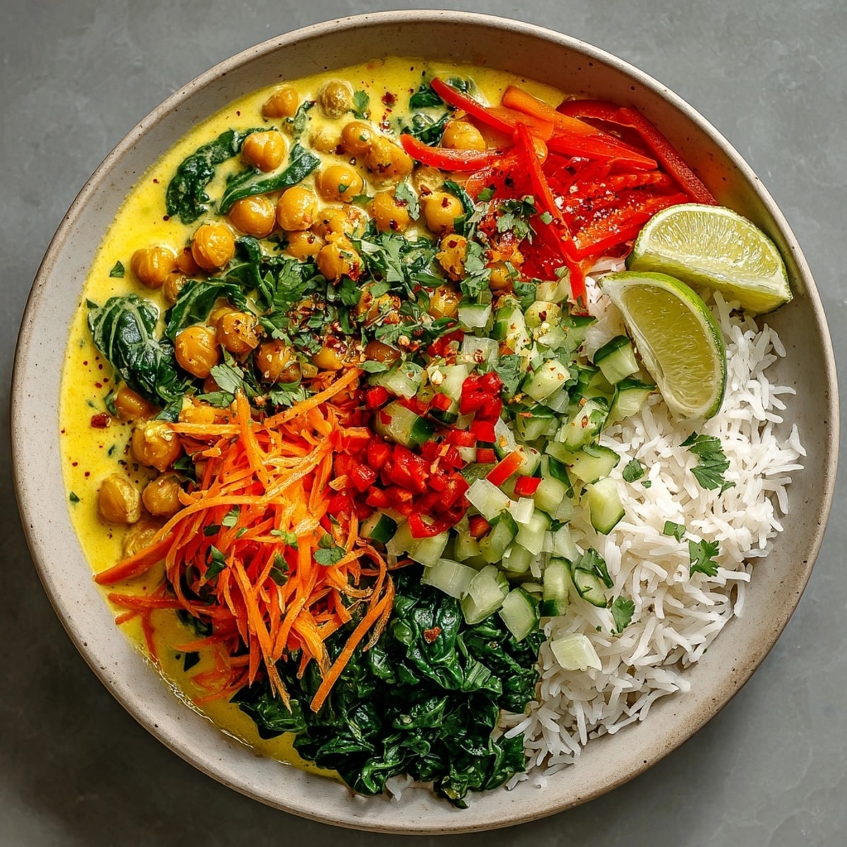 Visual of the delicious Coconut Curry Chickpea Meal Prep Jars, perfect for vegan and gluten-free meal prep.