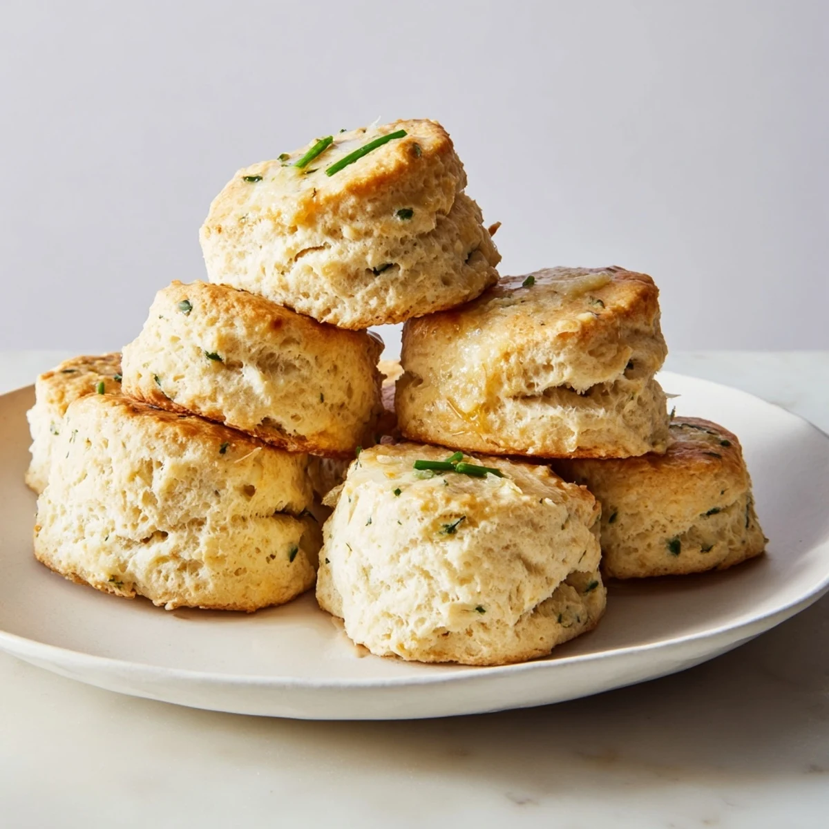 Delightful truffle oil biscuits drop scones served warm, perfect for elegant brunch gatherings.  