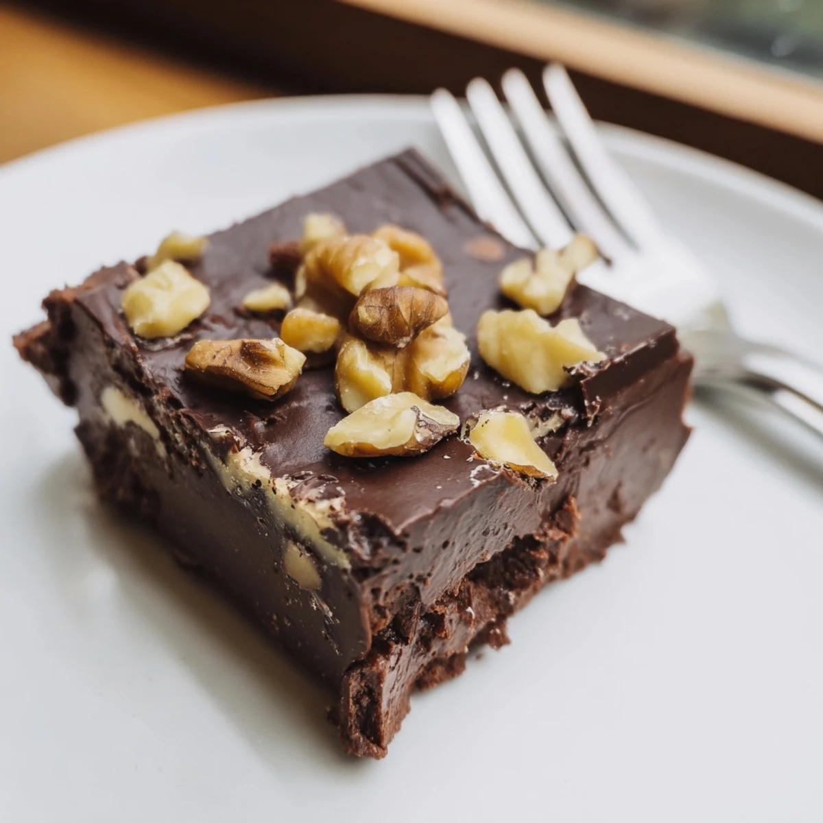 Melt-in-your-mouth brownies featuring nut-milk pulp, perfect with vegan ice cream.