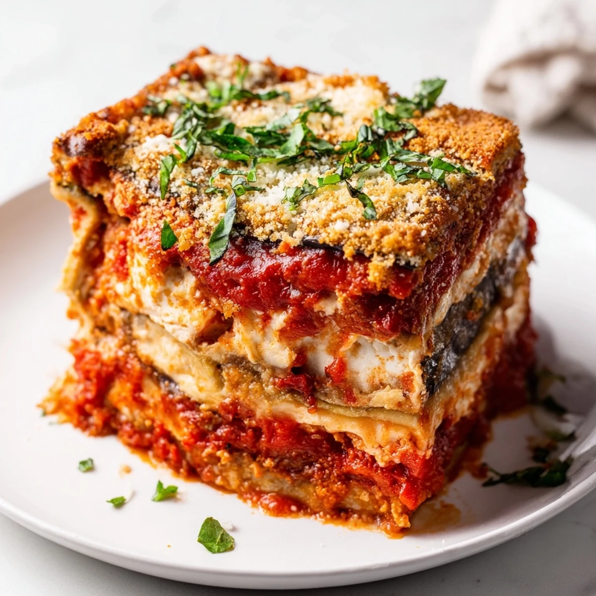Eggplant Parmesan Italian Casserole
