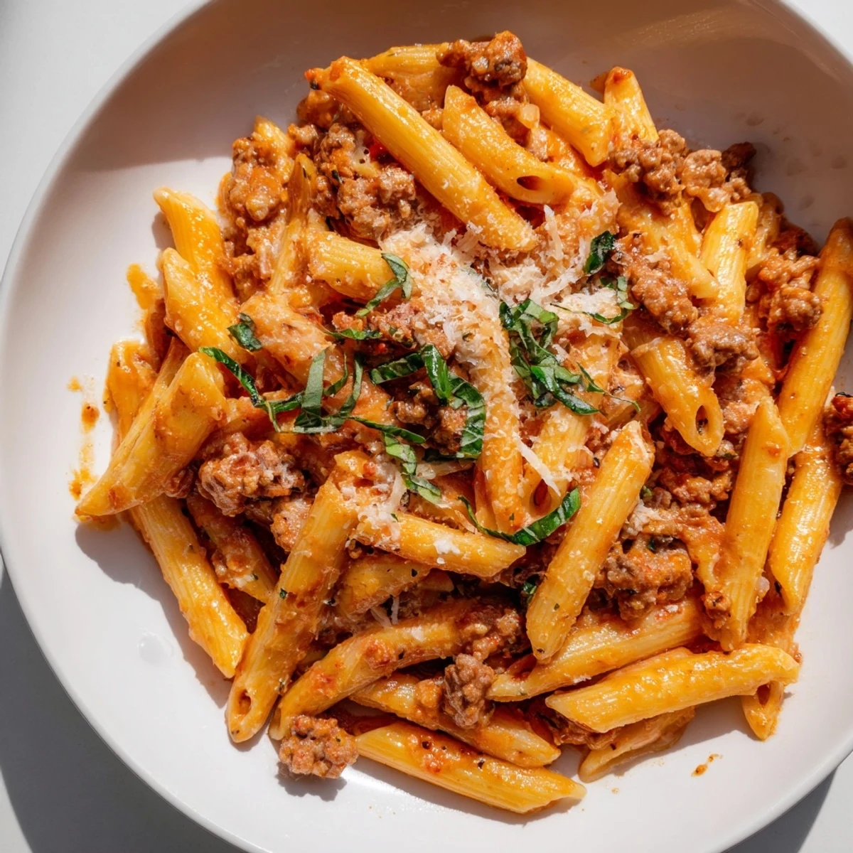 Creamy Tomato Sausage Pasta