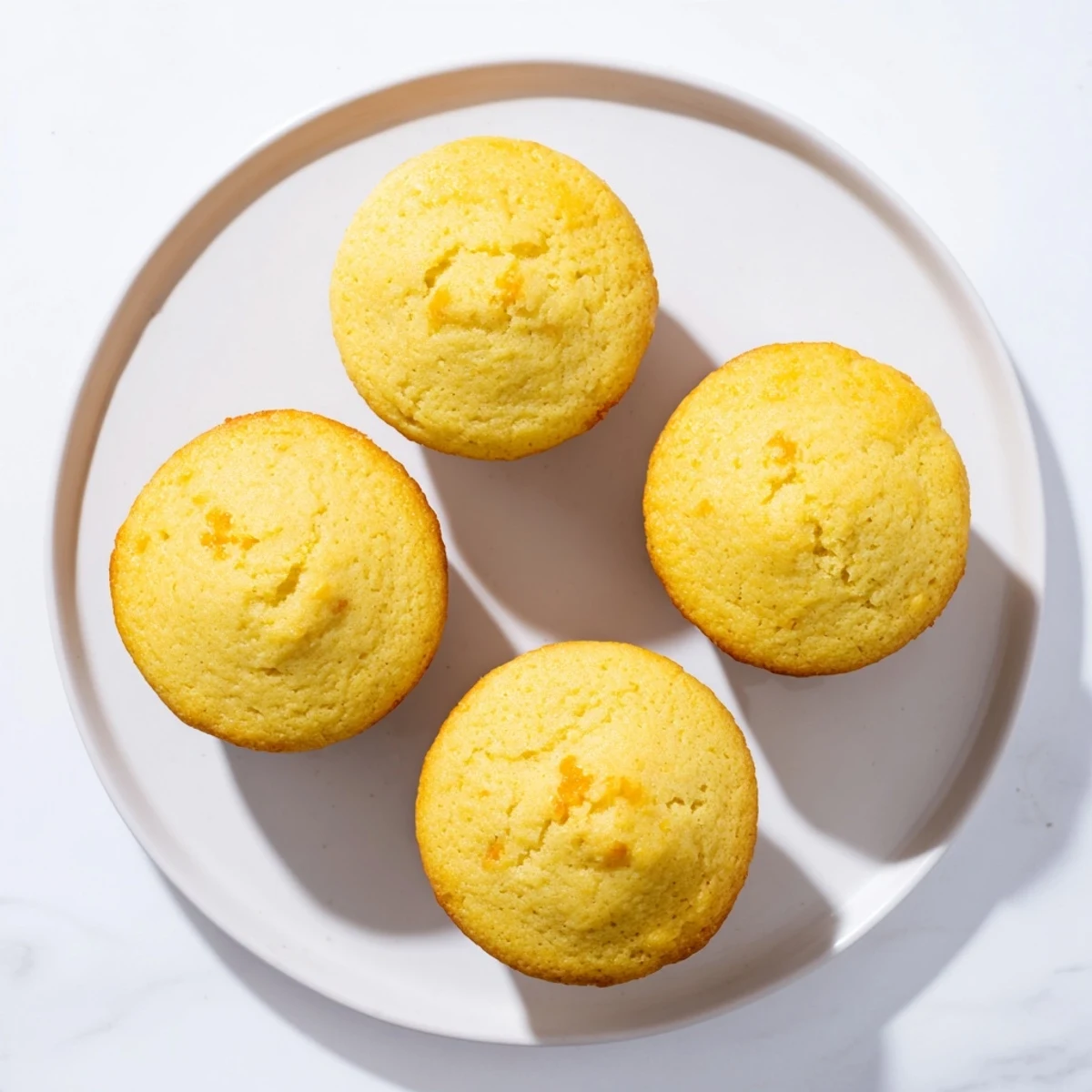 Golden-topped Chicken Pot Pie Cornbread Muffins: savory filling encased in sweet, soft cornbread muffins.