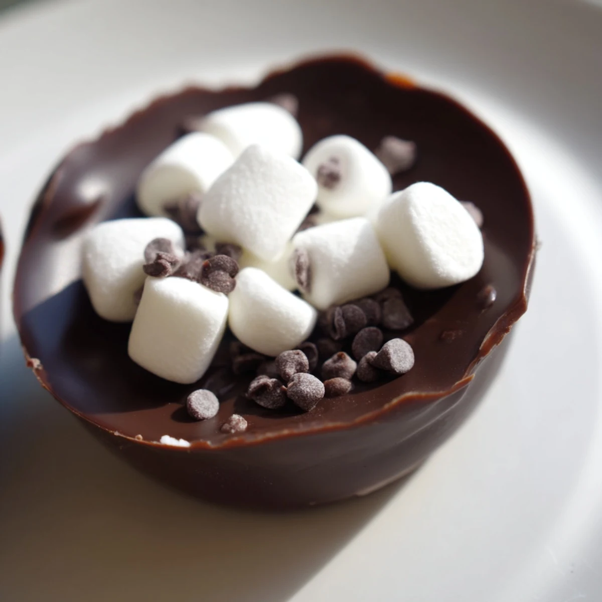 Indulge in a rich, decadent Budget-Friendly Hot Cocoa Bomb Cup, perfect for a cozy, comforting dessert.