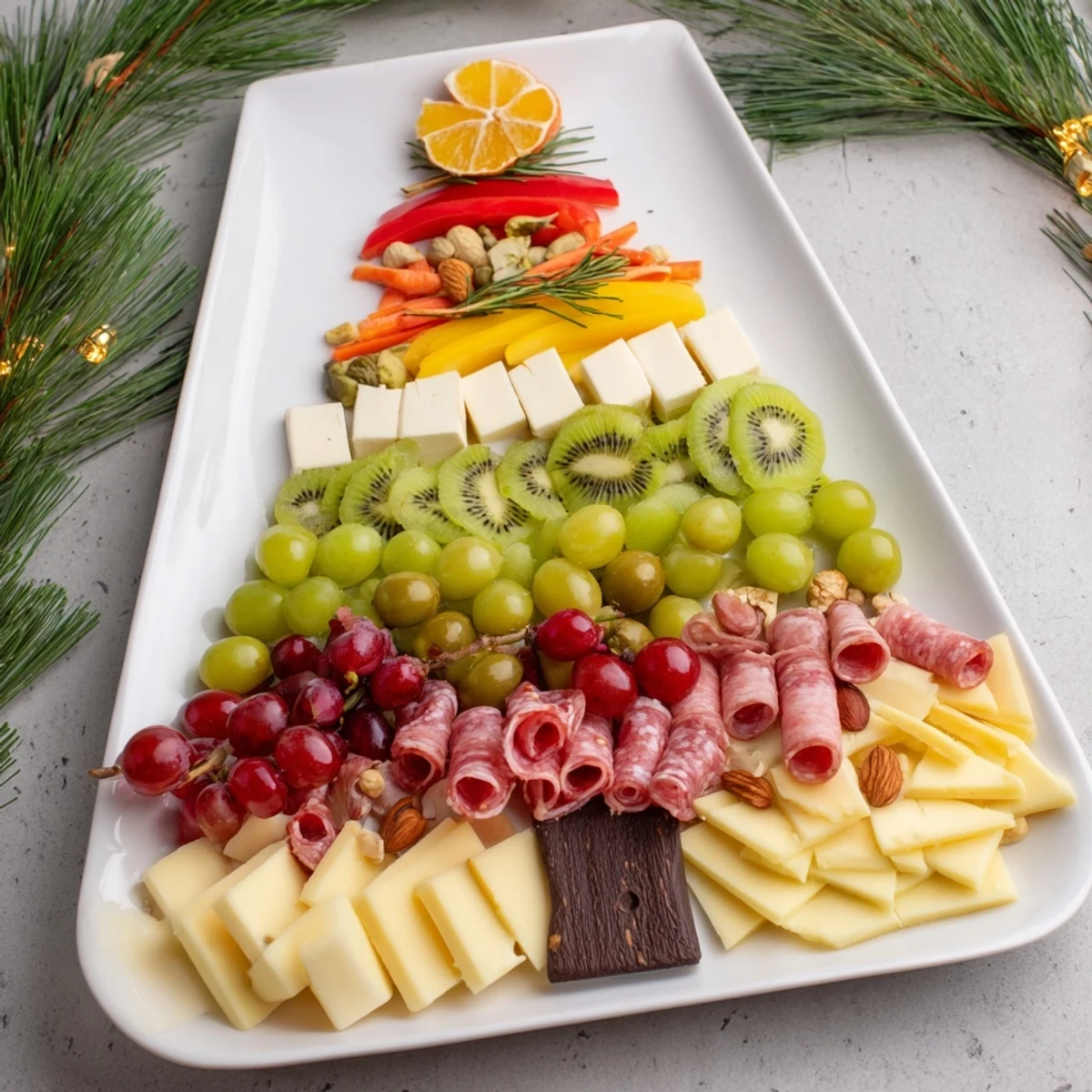 Festive Holiday Tree Platter