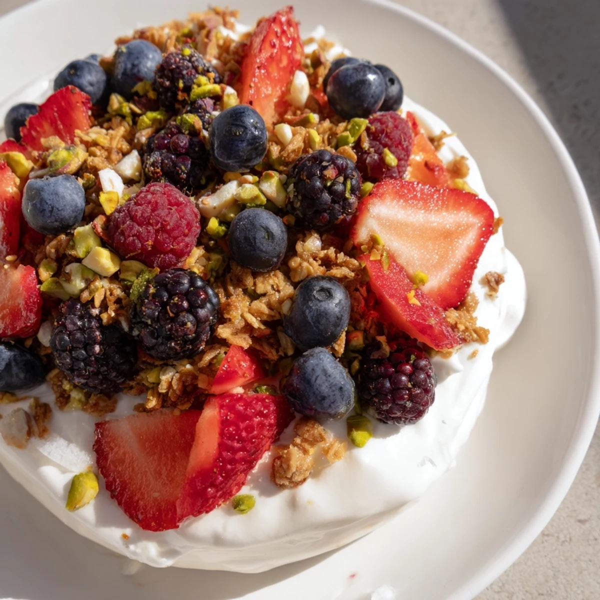 Frozen Berry Yogurt Bark: A cool and refreshing treat, perfect for a healthy snack or breakfast.