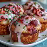 Strawberry Lemon Muffins Glaze