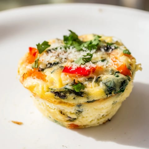 Golden brown, baked mini crustless quiches, bursting with spinach and cheese, ready to eat.