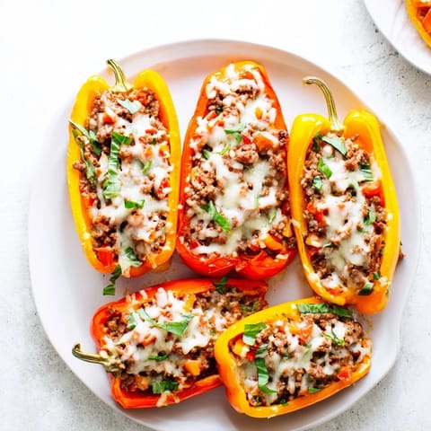 Lasagne Soup-Stuffed Mini Peppers