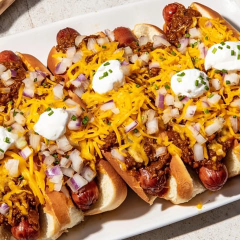 Chili Dog Cheesy Bake