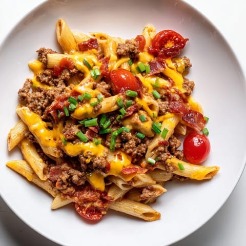 Bacon Cheeseburger Pasta Bake
