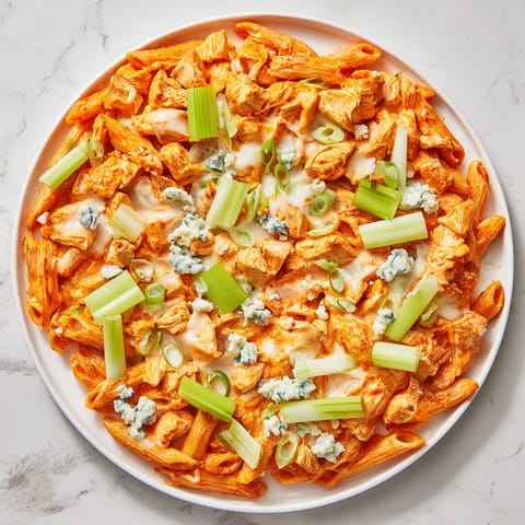 Buffalo Chicken Pasta Skillet