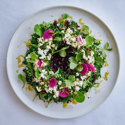 Pomegranate Feta Wreath Salad