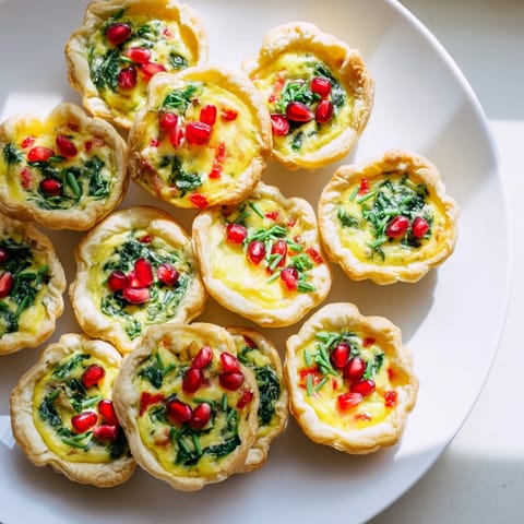 Mini Quiche Christmas Tree