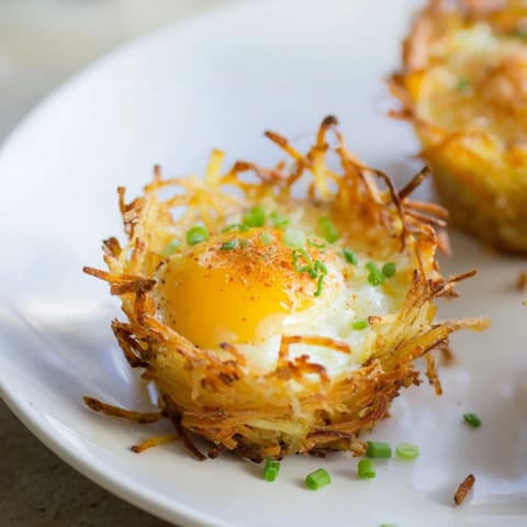 Crispy Hashbrown Egg Nests