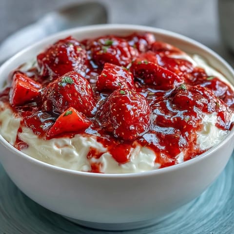Strawberry Compote Greek Yogurt