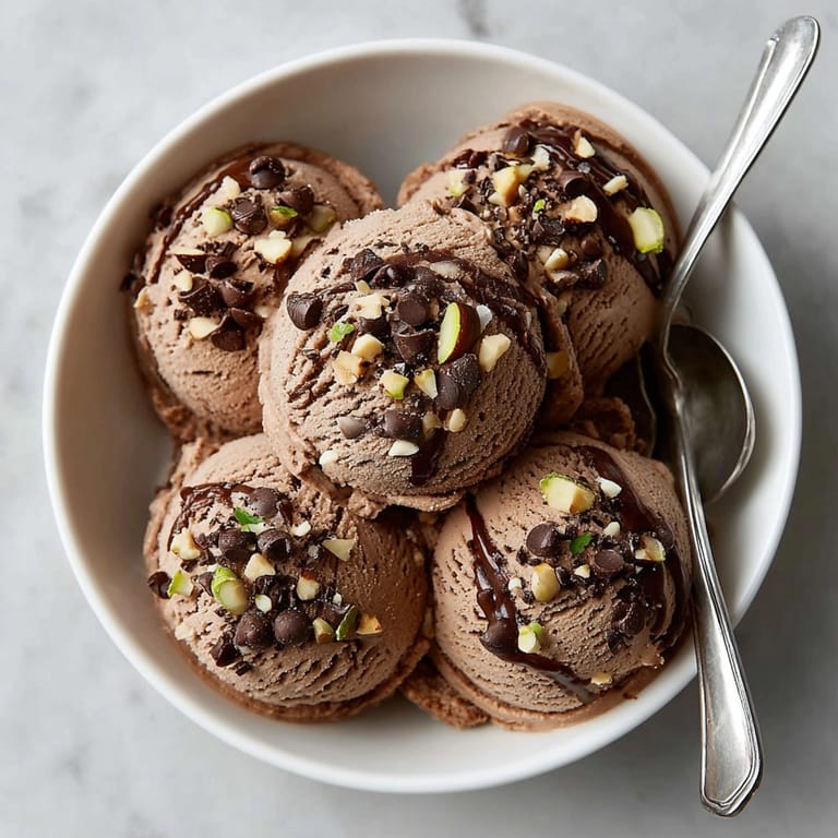 Vegan Chocolate Avocado Ice Cream in a dish, smooth and decadent, perfect for summer dessert.