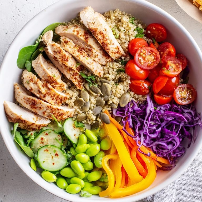 Healthy meal-prep bowls bursting with colors, textures, and flavors, perfect for easy lunches.