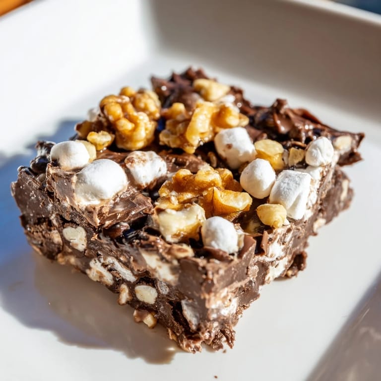 Homemade easy marshmallow fudge: squares of sweet, chocolatey goodness, perfect for any occasion!