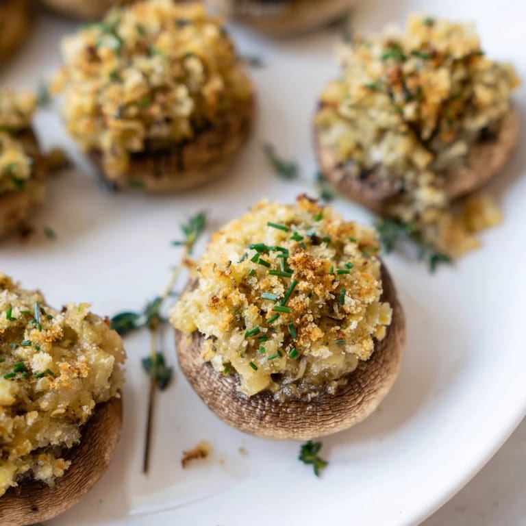 Serve these delicious Enchanted Forest Mushroom Nibbles, hot and brimming, for a delightful vegetarian snack.