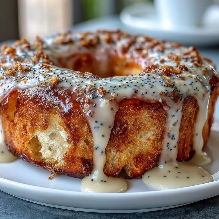 Bright, protein-packed lemon poppy seed bagels with a soft, chewy texture, finished with a glossy lemon glaze for a refreshing morning treat.