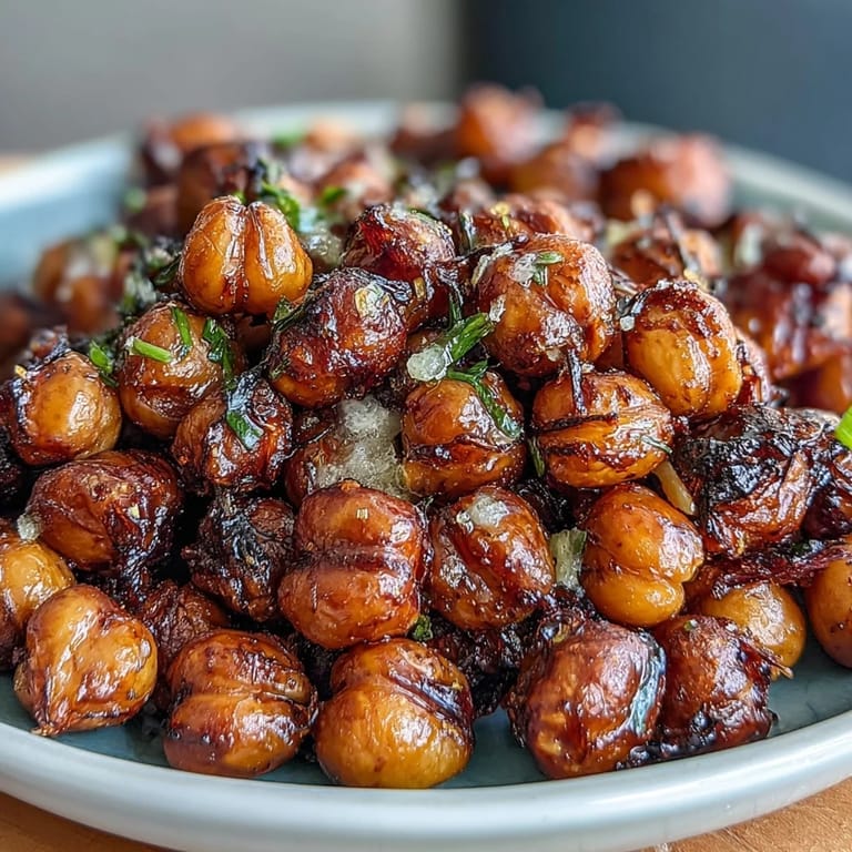 Golden oven-roasted chickpeas tossed in spicy chili lime seasoning, perfect for healthy snacking or salad topping.