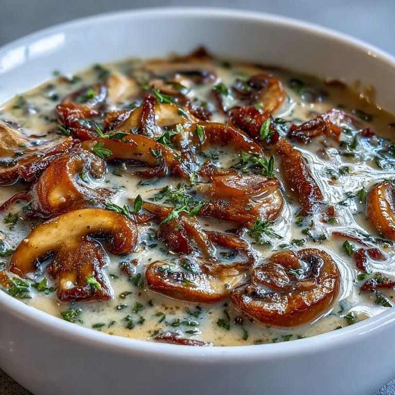 Quick and easy Rapid Mushroom Soup, perfect for a satisfying weeknight meal.