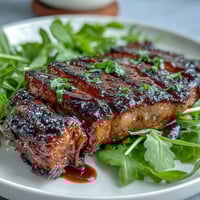 Grilled peach and burrata salad with arugula, cherry tomatoes, and balsamic glaze, perfect for summer gatherings.